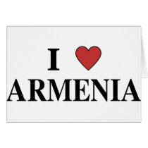 I Love Armenia Greeting Cards