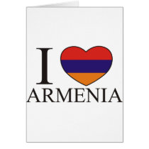 I Love Armenia Greeting Cards