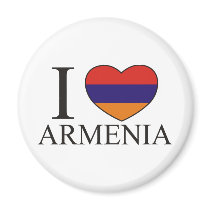 I Love Armenia Fridge Magnets