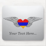 I Love Armenia -wings Mouse Pad