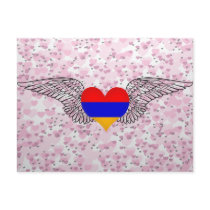I Love Armenia -wings Postcard