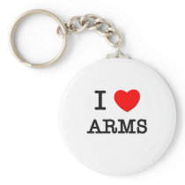 I Love Arms Keychain