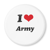 I Love Army Fridge Magnet