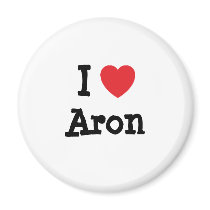 I love Aron heart custom personalized magnets by funnycustomtshirts I love Aron heart custom personalized magnets