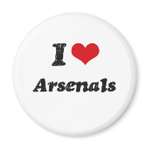 I Love Arsenals Magnets