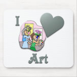 I Love Art #2 Mousepad