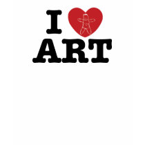 I Love Art t-shirts