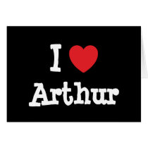 I love Arthur heart T-Shirt Greeting Card