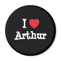 I love Arthur heart T-Shirt Fridge Magnet