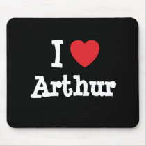 I love Arthur heart T-Shirt mousepads by funnycustomtshirts I love Arthur heart T-Shirt mousepads