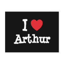 I love Arthur heart T-Shirt Postcards