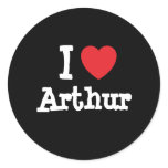 I love Arthur heart T-Shirt stickers