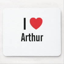 I love Arthur mousepads by funnycustomtshirts I love Arthur mousepads