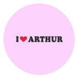 I LOVE ARTHUR stickers
