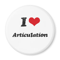 I Love Articulation Refrigerator Magnets