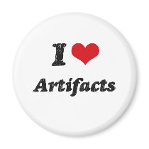 I Love Artifacts Refrigerator Magnets