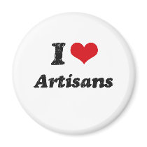 I Love Artisans Fridge Magnet