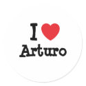 I love Arturo heart custom personalized stickers by funnycustomtshirts I love Arturo heart custom personalized stickers
