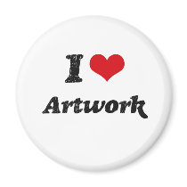 I Love Artwork Magnet
