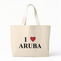 I Love Aruba Canvas Bag