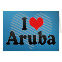 I Love Aruba Greeting Cards