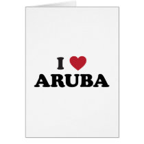 I Love Aruba Greeting Cards