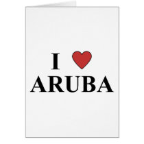I Love Aruba Cards