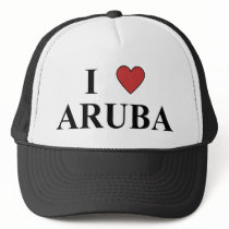 I Love Aruba Mesh Hats