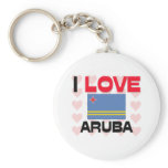 I Love Aruba Key Chains