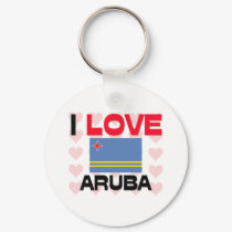 I Love Aruba keychains