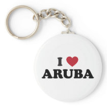 I Love Aruba Keychains