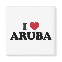 I Love Aruba Magnet