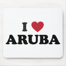 I Love Aruba Mousepads