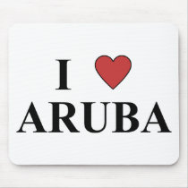 I Love Aruba Mousepads
