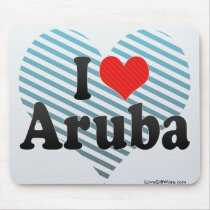 I Love Aruba Mouse Pad