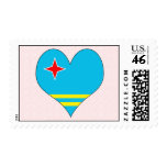 I Love Aruba Postage Stamp