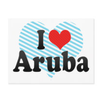 I Love Aruba Postcard