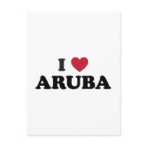 I Love Aruba Postcards