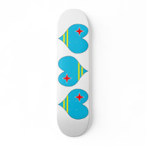 I Love Aruba Skate Board