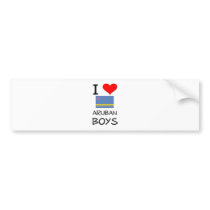 I Love Aruban Boys bumper stickers by flagshirt I Love Aruban Boys bumper stickers