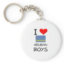 I Love Aruban Boys Key Chains