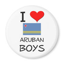 I Love Aruban Boys Magnet