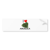 I Love Arugula Bumper Sticker
