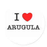 I Love ARUGULA ( food ) Sticker