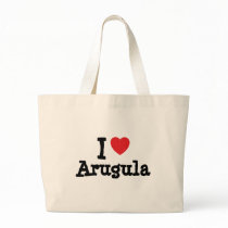 I love Arugula heart T-Shirt Tote Bags
