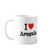 I love Arugula heart T-Shirt Coffee Mugs