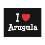 I love Arugula heart T-Shirt Postcards
