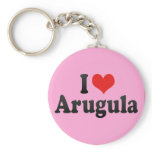 I Love Arugula Keychain