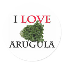 I Love Arugula Sticker