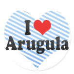 I Love Arugula Round Sticker